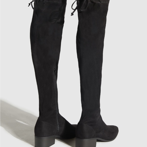 Suede thigh high boots - Picture 2 of 7